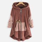 Stephanie | Cozy Fleece Hooded Cardigan - Picela