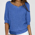 Stephanie | Elegant Batwing Knit Sweater - Picela