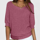 Stephanie | Elegant Batwing Knit Sweater - Picela