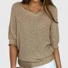Stephanie | Elegant Batwing Knit Sweater - Picela