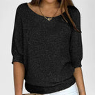 Stephanie | Elegant Batwing Knit Sweater - Picela