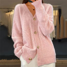 Stephanie | Elegant Cable-Knit Button Cardigan - Picela