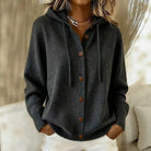 Samantha | Elegant Hooded Button Cardigan