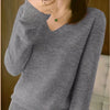 Vanessa | Elegant V-Neck Knit Sweater - Picela