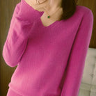 Vanessa | Elegant V-Neck Knit Sweater - Picela