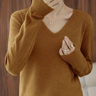 Vanessa | Elegant V-Neck Knit Sweater - Picela