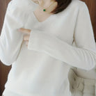 Vanessa | Elegant V-Neck Knit Sweater - Picela