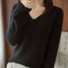 Vanessa | Elegant V-Neck Knit Sweater - Picela