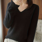 Vanessa | Elegant V-Neck Knit Sweater - Picela