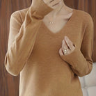 Vanessa | Elegant V-Neck Knit Sweater - Picela