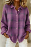 Melissa | Elegant Plaid Knit Cardigan
