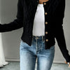 Grace | Elegant Cable-Knit Cropped Cardigan