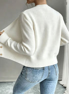 Grace | Elegant Cable-Knit Cropped Cardigan