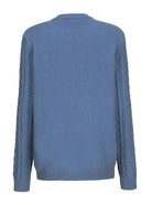 Victoria | Elegant Cable-Knit Button Cardigan