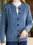 Victoria | Elegant Cable-Knit Button Cardigan