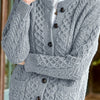 Victoria | Elegant Cable-Knit Button Cardigan