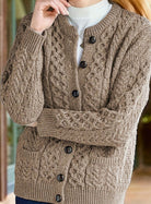 Victoria | Elegant Cable-Knit Button Cardigan