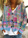 Stephanie | Vintage Embroidered Knit Cardigan