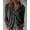 Harper | Elegant Hooded Waffle-Knit Cardigan