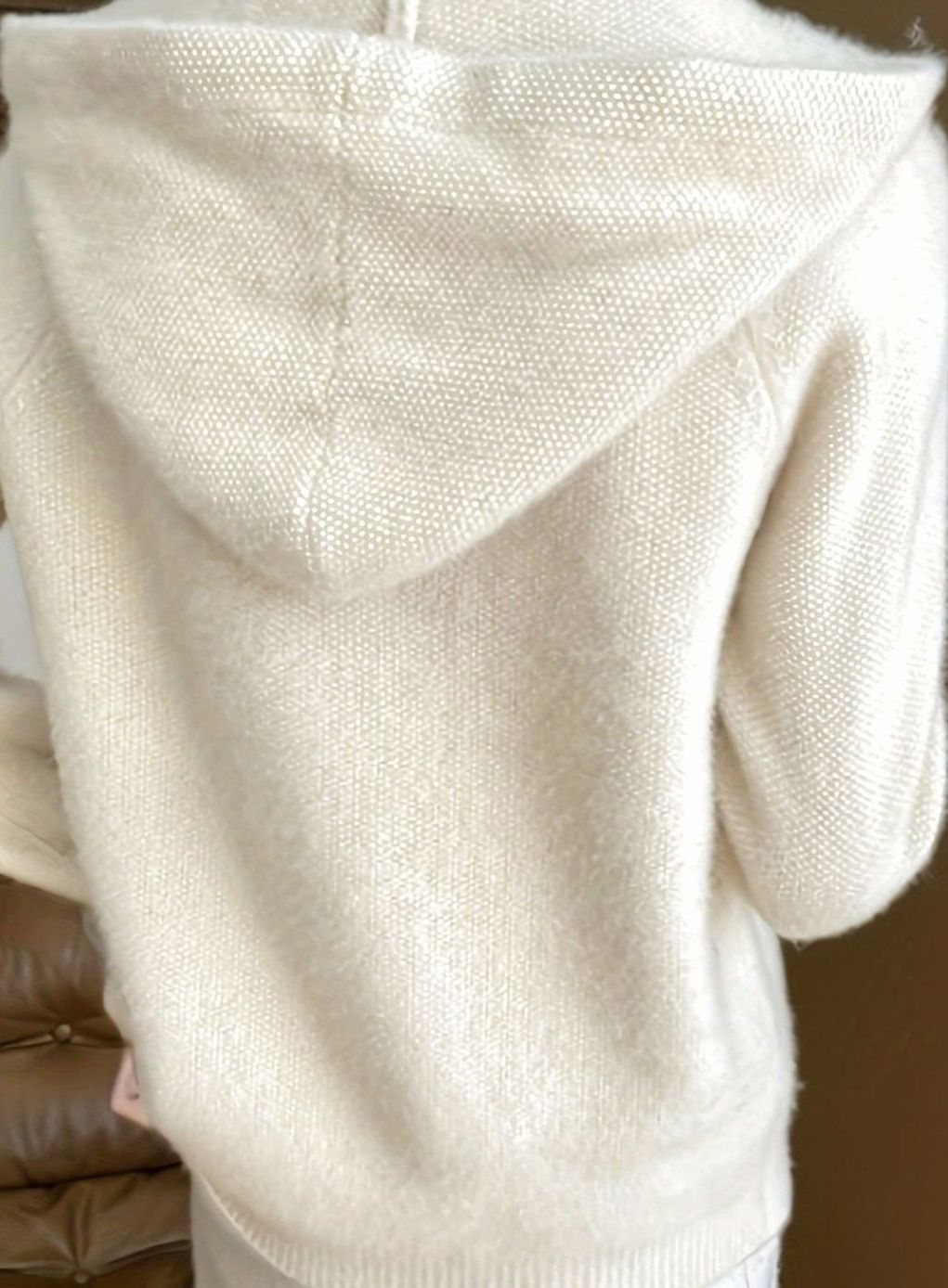 Michelle | Elegant Hooded Zip Cardigan