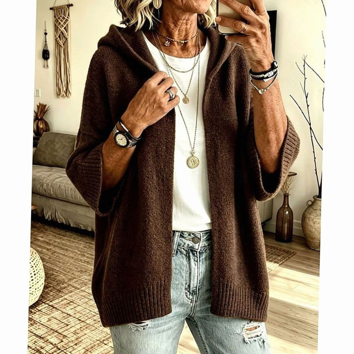 Scarlett | Elegant Batwing Knit Cardigan