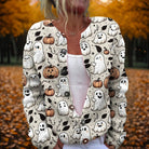 Madison | Stylish Ghost Pumpkin Cardigan