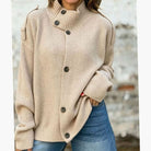 Jessica | Elegant Stand-Collar Button Cardigan