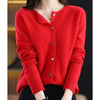 Melissa | Elegant Wool Knit Cardigan