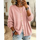 Sophia | Elegant Neck Knit Cardigan