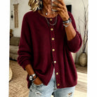 Sophia | Elegant Neck Knit Cardigan