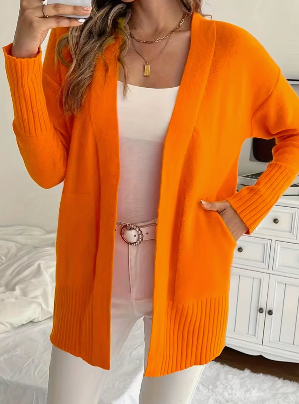 Lauren | Elegant Draped Batwing Cardigan