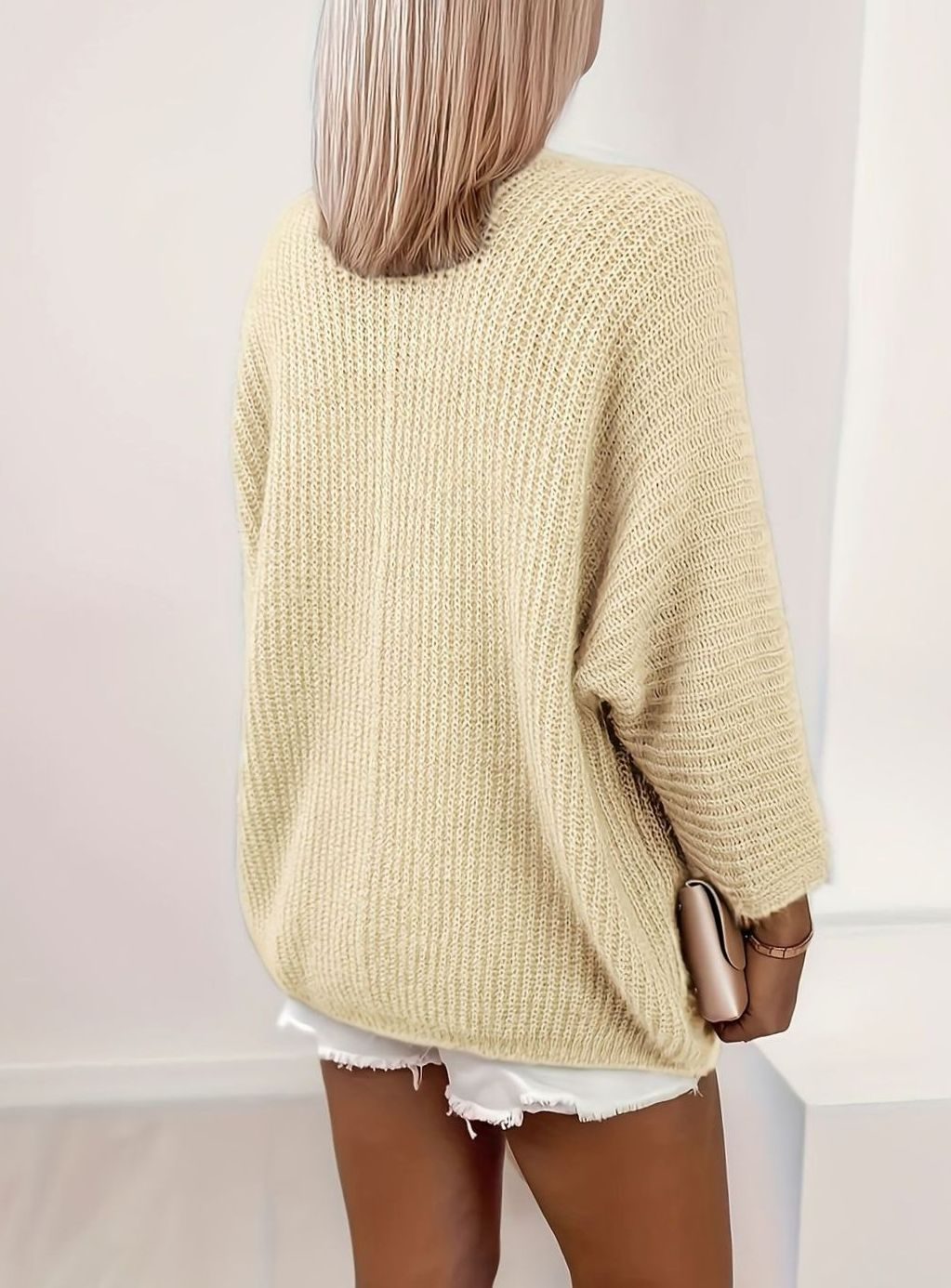 Rebecca | Elegant Open-Front Knit Cardigan