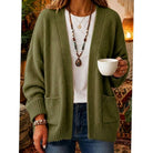 Megan | Elegant Open-Front Pocket Cardigan