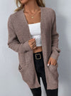Olivia | Elegant Waffle-Knit Pocket Cardigan