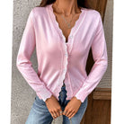 Kimberly | Elegant Scalloped-Edge Knit Cardigan