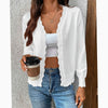 Kimberly | Elegant Scalloped-Edge Knit Cardigan