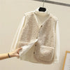 Danielle | Cozy Sherpa Button-Front Vest