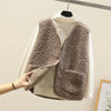 Danielle | Cozy Sherpa Button-Front Vest