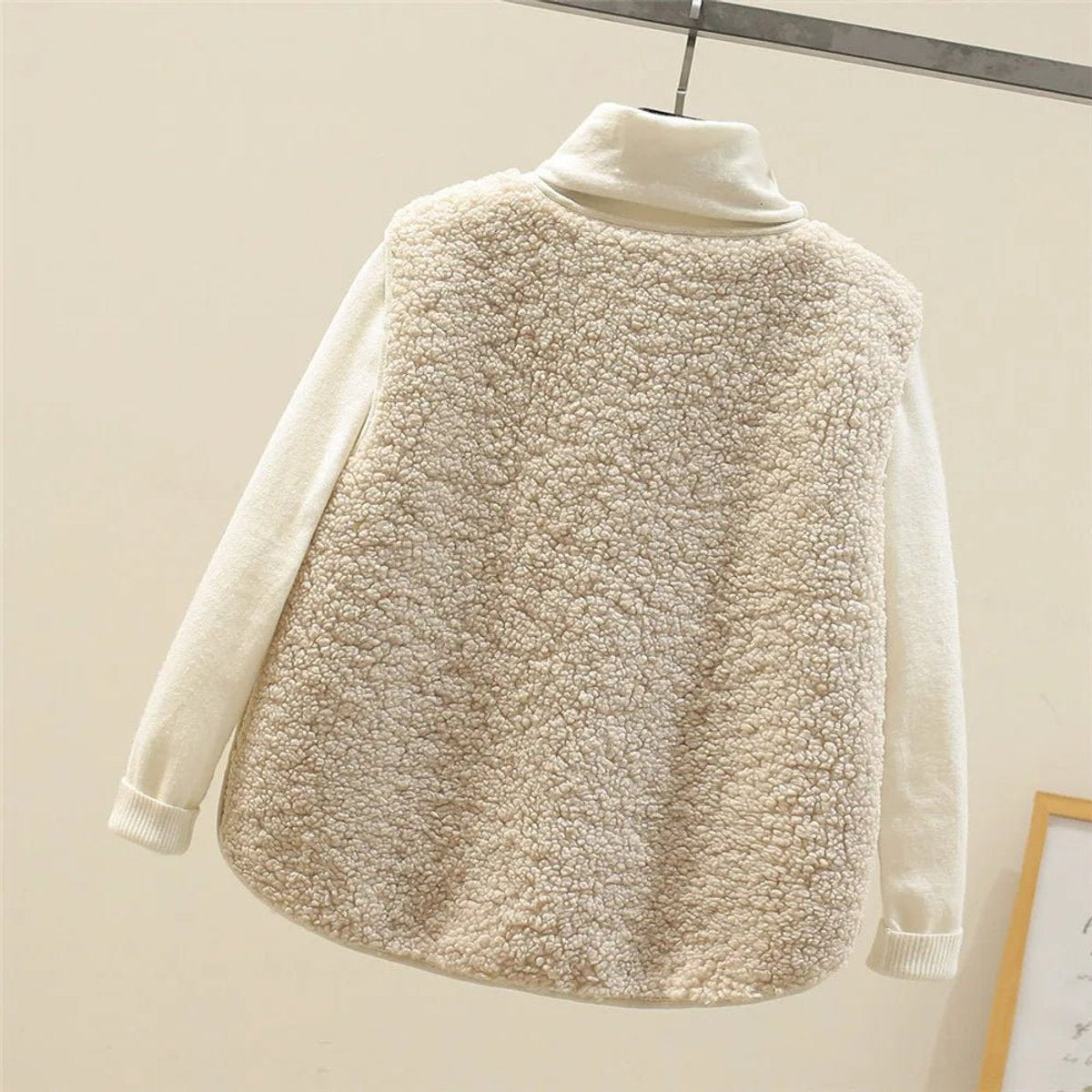 Danielle | Cozy Sherpa Button-Front Vest