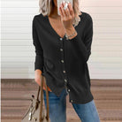 Olivia | Elegant V-Neck Knit Cardigan